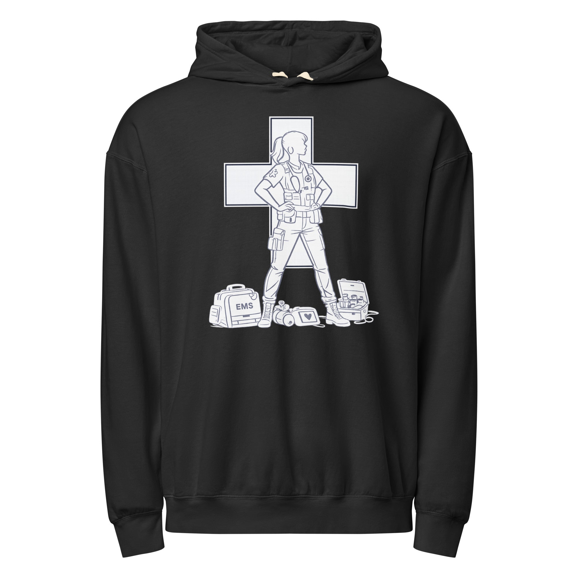 Yes! Brand and Company™ Unisex garment-dyed lightweight hoodie (Women's History Month) EMS