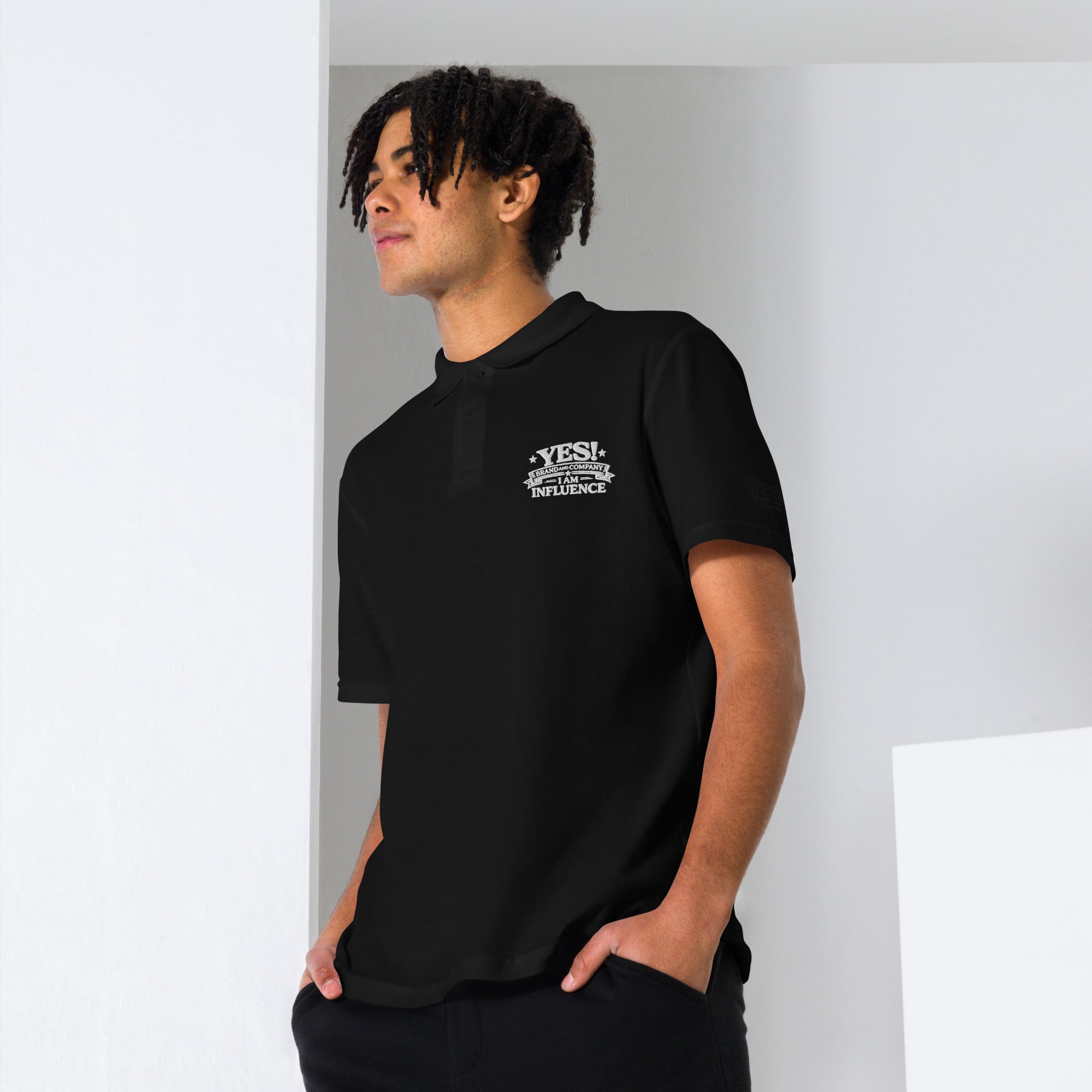 Yes! Brand and Company™ Unisex pique polo shirt