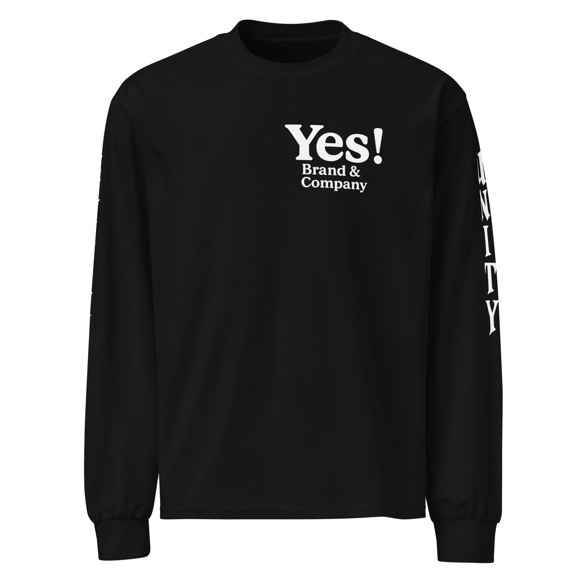 Yes! Brand and Company™ Premium heavyweight long sleeve shirt Equality & Unity (Black History Month Series)